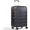 Simple Deluxe 24 Inch Hardside Carry On Luggage, Suitcase with Double Spinner Wheels and TSA Lock, Hard Shell Sui 3A88APLUGG24ABSBLK - alternate 1