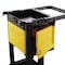 Rubbermaid Commercial Locking Cabinet, For Rubbermaid Commercial Cleaning Carts, Yellow FG618100YEL - alternate 6