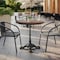 Flash Furniture TopGuard 31.5" Round Dark Brown Outdoor Tabletop with Seamless Surface Technology ST-RD800B-1-M-3A-W-BR-GG - alternate 9