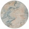Homeroots 8' Teal Blue Coral And Ivory Round Abstract Washable Indoor Outdoor Area Rug 617586 - alternate 3