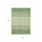 Homeroots 5' X 8' Green Sage And Ivory Geometric Washable Indoor Outdoor Area Rug 613844 - alternate 6