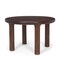 Homeroots 48" Brown Solid Wood Round Top Dining Table 604022 - alternate 6