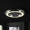 Jonathan Y Cristal 24" Integrated Iron/Crystal Glam LED Flush Mount, Chrome/Clear JYL7217A - alternate 6