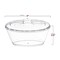 Smarty Had A Party 4 oz. Clear Oval Plastic Mini Cup with Lid and Spoon (288 Cups), 288PK 2636-CASE - alternate 7