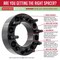 Coyote Wheel Accessories WHEEL ADAPTERS 6 x 1397 Millimeter 6 x 550 Inch Axle Bolt Circle 6 x 1397 Millimeter 6 x 550 6550-6550H-E125 - alternate 5