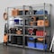 Factory 2U Wire Shelving Unit, 14inD x 24inW x 63inH, 5 Shelves, Medium Duty 250 lbs Per Shelf, Black 803969 - alternate 6