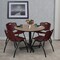 Regency Round Kobe Breakroom Table W/ 4 M Stack Chairs, 42 in W, 42 in L, Noble Oak TKB42RNDNO47BY - alternate 5