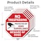 Signmission No Trespassing Protected by Video S, 10 inch X 10 inch, Aluminum Metal Signs, 5PK OC-A-5Pack-10-100 - alternate 5