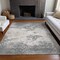 Homeroots 9' X 12' Gray And Beige Abstract Washable Indoor Outdoor Area Rug 599500 - alternate 6