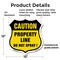 Signmission No Spray Shield Sign Caution Property Li, 12 Inch X 12 Inch, Plastic Sign SHI-P-12-404 - alternate 4