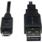 Tripp Lite USB Reversible 2.0 Cable, 5Pin, MicroB, 1ft UR050-001-24G - alternate 1