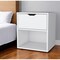 Homeroots 20" White Wood One Drawer Nightstand 553688 - alternate 1