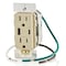 Leviton USB Receptacle, 15 A, Ivory T5634-I - alternate 5