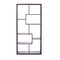 Homeroots 71" Cappuccino Wood Seven Tier Geometric Bookcase 285417 - alternate 4