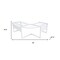 Homeroots 78" Clear and White Glass and Metal Corner Computer Desk 654256 - alternate 3