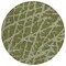 Homeroots 8' Round Green Round Abstract Washable Non Skid Indoor Outdoor Area Rug 559645 - alternate 9