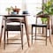 Baxton Studio Eira Counter Stool with Curved Backrest and Black Faux Leather Seat, Set of 2 261-2PC-14250-ZORO - alternate 8