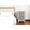Homeroots 30" Gray Solid Wood Distressed One Drawer Nightstand 521202 - alternate 11