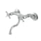Kingston Brass Double-Handle Wall Mount Bathroom Faucet, Polished Chrome KS2111BEX - alternate 1