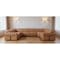 Homeroots Chestnut Italian Leather Power Reclining U Shaped Eight Piece Corner Sectional With Console 634686 - alternate 7