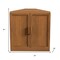 Homeroots 31in Walnut Wood Corner Accent Cabinet 693401 - alternate 3