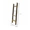 Homeroots 4 Step Rustic Black Wood Ladder Shelf 380324 - alternate 4