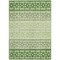 Homeroots 9' X 12' Green Sage And Ivory Geometric Washable Indoor Outdoor Area Rug 613847 - alternate 6