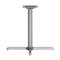 Flash Furniture Beverly 30in. x 30in. Restaurant Indoor/Outdoor Table X-Base w/3in. Dia. Table Height Column, Slvr XU-T3030-SLV-GG - alternate 4