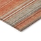 Homeroots 8' X 10' Coral Ivory And Gray Striped Washable Indoor Outdoor Area Rug 614806 - alternate 8