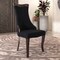 Leisuremod Novara Collection Modern Wooden Dining Chair in Black Velvet, 4PK NC20BLF4 - alternate 9