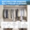 Simple Deluxe Velvet Hangers, Space Saving Heavy Duty Clothes Hangers, Grey, 30PK HKHANGVELVET30GRY - alternate 4