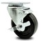 Service Caster 4 Inch Phenolic Wheel Swivel Top Plate Caster with Brake SCC-20S414-PHS-TLB - alternate 1