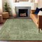 Homeroots 10' X 14' Artichoke Green And Beige Abstract Washable Indoor Outdoor Area Rug 615493 - alternate 4