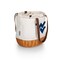 Picnic Time Family Of Brands NCAA West Virginia Mountaineers Coronado Canvas and Willow Basket Tote - Picnic Bag 203-00-187-834-0 - alternate 2