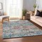 Homeroots 8' X 10' Blue Ivory And Sage Abstract Washable Indoor Outdoor Area Rug 643568 - alternate 5