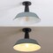 Jonathan Y Camila 14 in. 1-Light Classic Industrial Indoor/Outdoor Iron LED Semi Flush Mount, Matte Silver Blue JYL7617K - alternate 10