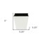 Homeroots 5in Silver Recycled Plastic Indoor Outdoor Square Pot Planter 488261 - alternate 3