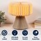 Jonathan Y Zelda 12.8" Modern Art Deco Paper Pleated Shade Accent LED Table Lamp, Natural JYL9107B - alternate 6