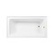 Kingston Brass 60-Inch Acrylic Rectangular 3-Wall Alcove Tub Combo w/ Waste and Overflow Drain, Right Hand Drain CVTAP603222R2 - alternate 2