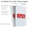 Signmission Open, Plastic Signs Only 24 Inch x 36 Inch, Corrugated Plastic, 2PK CSB-2436-2PACK-Open - alternate 2