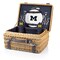 Picnic Time Family Of Brands NCAA Michigan Wolverines Champion Picnic Basket for 2, Large Wicker Picnic Set 208-40-138-344-0 - alternate 1