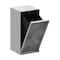 Hansgrohe XtraStoris Rock Recessed Trash Bin with Shelf & Tileable Door in Matte White 56063700 - alternate 1