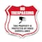 Signmission No Trespassing Shield Sign This Property, 12 inch X 12 inch, Aluminum Metal Sign, 2PK SHI-A-2PACK-12-424 - alternate 1