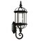 Homeroots Matte Black Cylindrical Lantern Wall Light 398596 - alternate 5