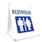 Signmission Restroom, 36 Inch x 24 Inch A-frame Yard Sign, Plastic Sign SBC-2436-Restroom - alternate 1