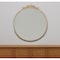 Homeroots 39" Gold Crowned Top Iron Framed Accent Mirror 485048 - alternate 7