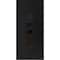Vdomdoors Front Exterior Prehung Steel Door Ronex1477 Black Enamel Stainless Inserts Entry Metal Modern RONEX1477EXD-BLK-W36xH80-RH-I - alternate 1
