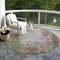 Homeroots 8' Brown And Green Round Abstract Washable Indoor Outdoor Area Rug 605514 - alternate 6