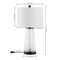 Jonathan Y Tryon 26 in. Modern Minimalist Glass/Iron Nightlight LED Table Lamp, Oil Rubbed Bronze/Clear, 2PK JYL1137C-SET2 - alternate 7