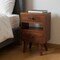 Homeroots 20" Brown Solid Wood Two Drawer Nightstand 701705 - alternate 7